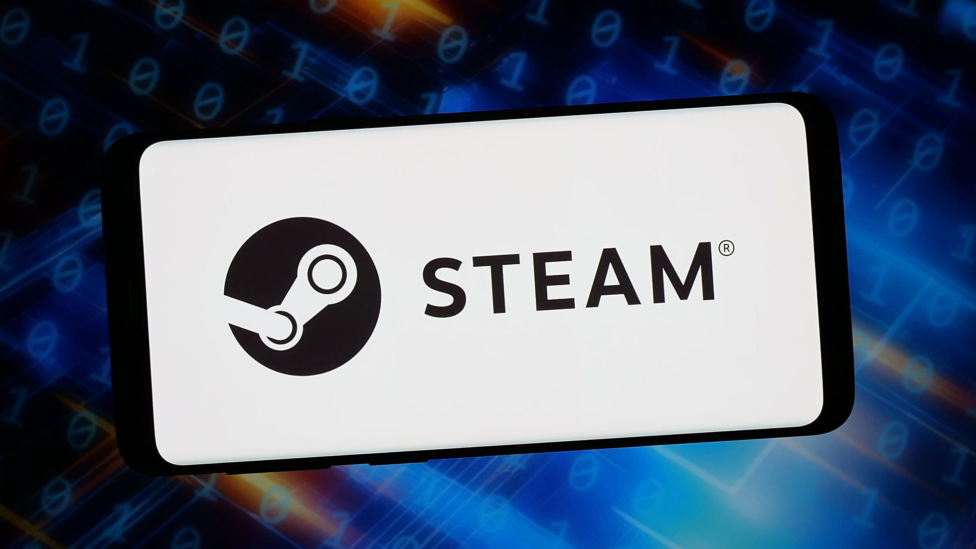 logo of video game distribution platform Steam 