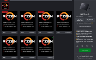 Origin PC NS-15 AMD Ryzen Options