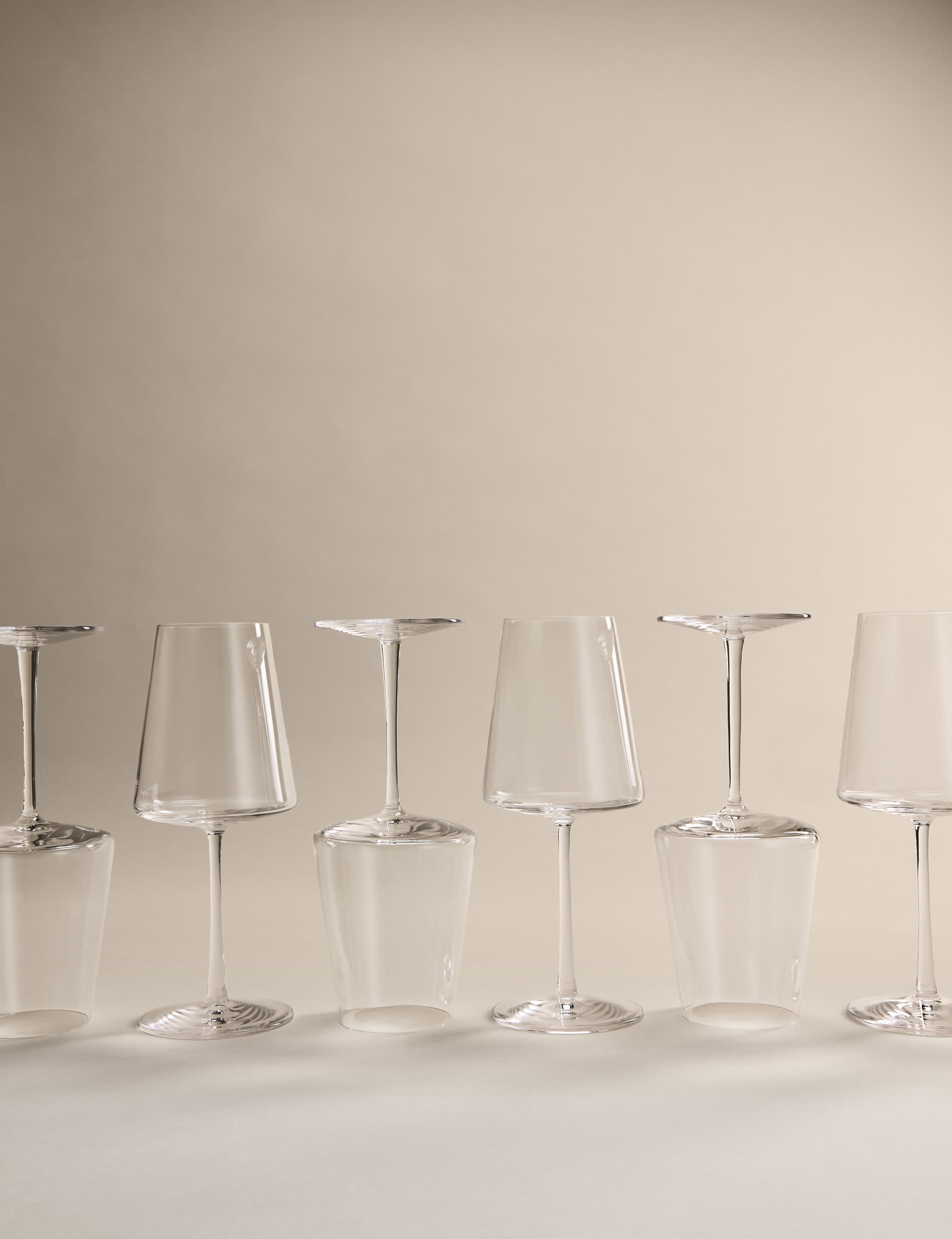 Set of 6 Modern Red Wine Glasses