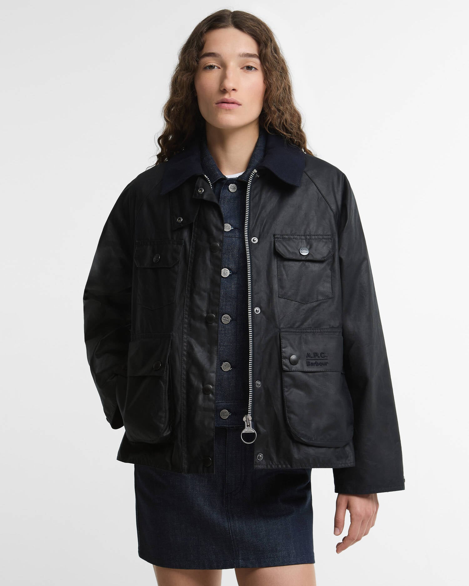 Barbour X A.p.c. Spey Waxed Jacket