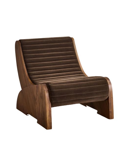 Sullivan Armchair, Velvet, Chocolate,