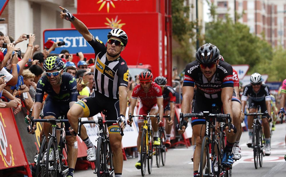 Kristian Sbaragli (MTN-Qhubeka) wins stage 10 of the 2015 Vuelta