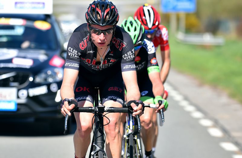Alex Kirsch (Cult Energy) drives the pace in the breakaway