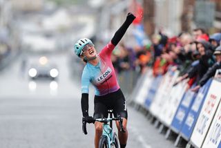 Towers solos 40km through wind and rain for shock road race title at British National Road Championships