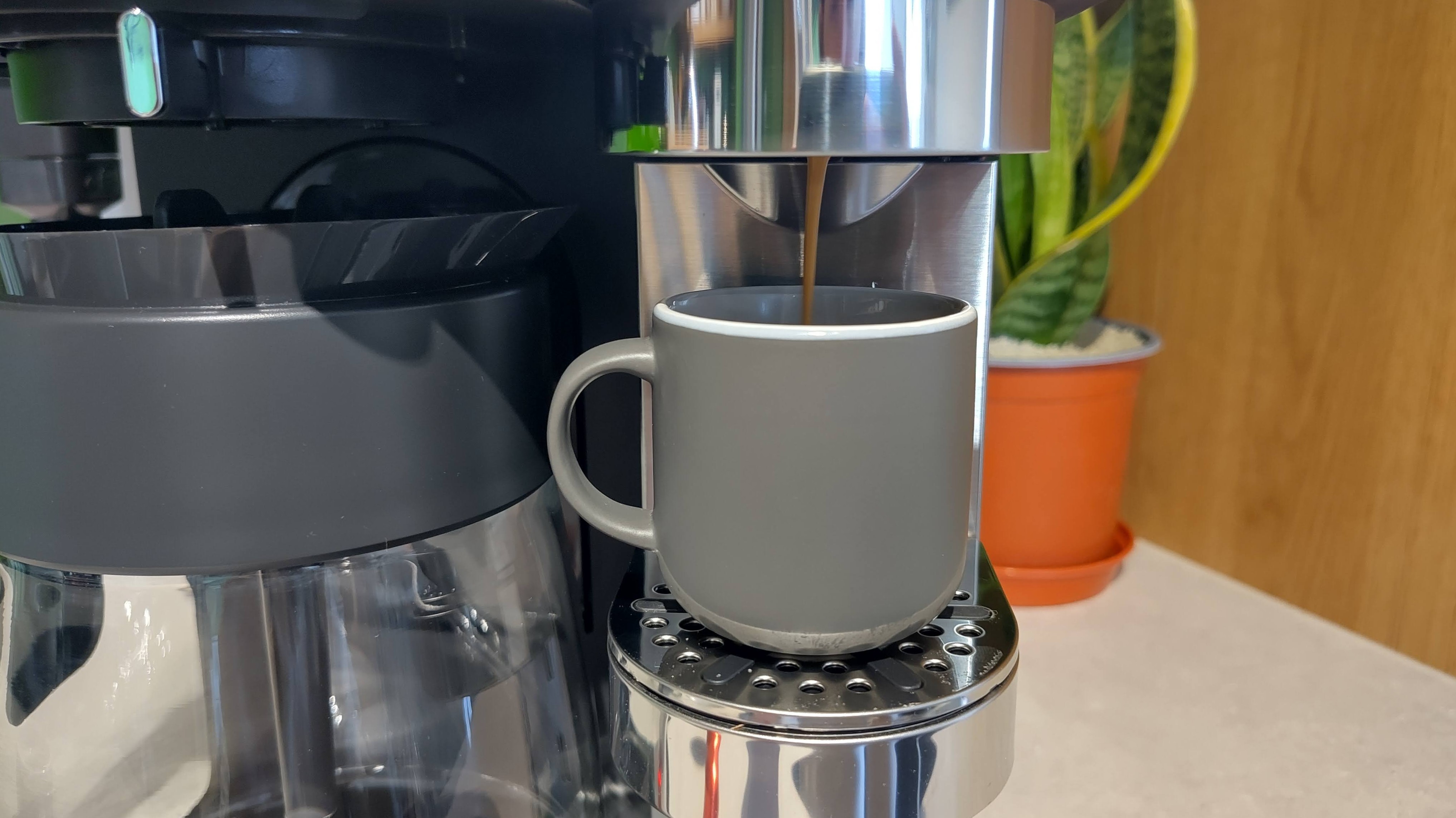 Ninja Prestige Dual-Brew System brewing espresso