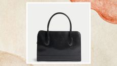 M&S black briefcase bag that looks similar to The Row's Margaux