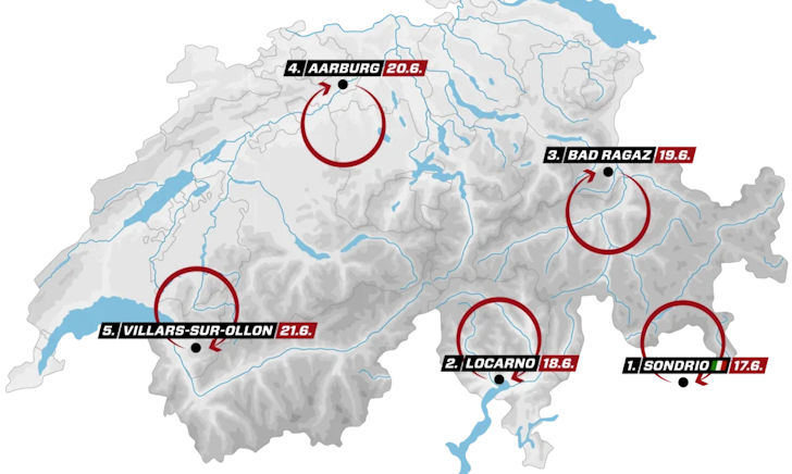 Tour de Suisse 2026 Route