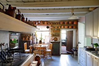 traditional kitchen in Finnish island country home