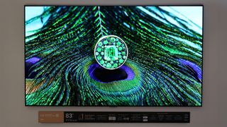 The LG G6 OLED at LG's suite at CES 2026.