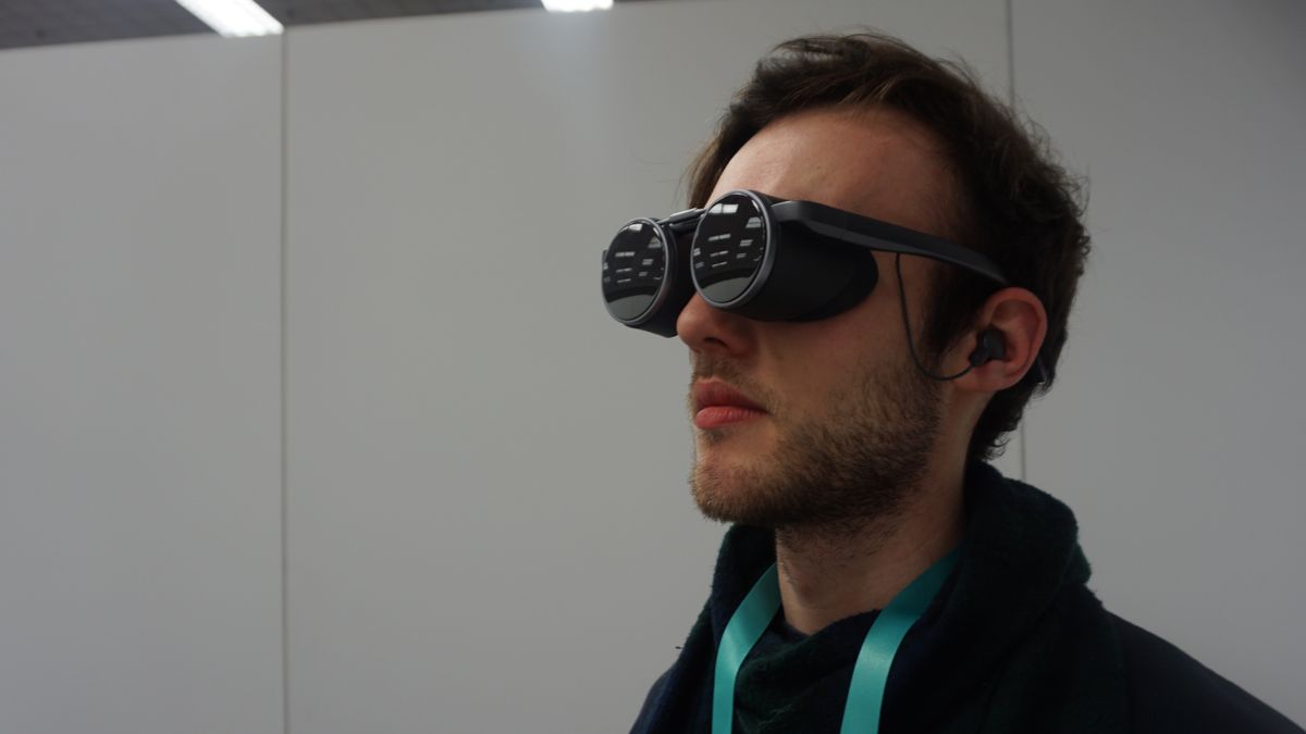 Panasonic's novel VR glasses are a neat idea but there's a big issue with weight TechRadar