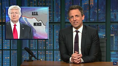 Seth Meyers has some questions about the Trump border wall