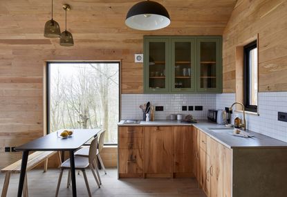 A small earthy kitchen