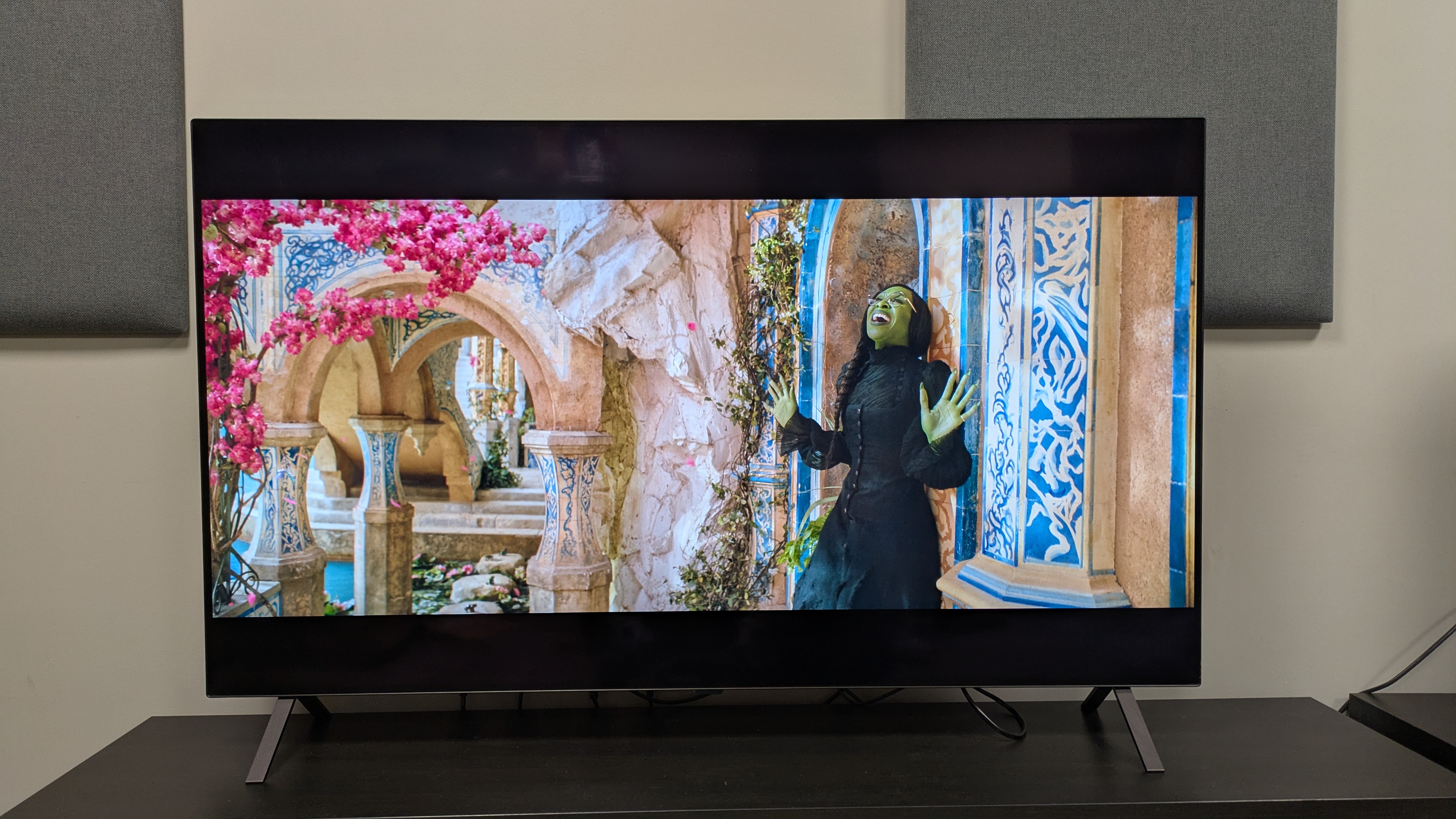 LG B5 OLED TV with Elphaba on screen