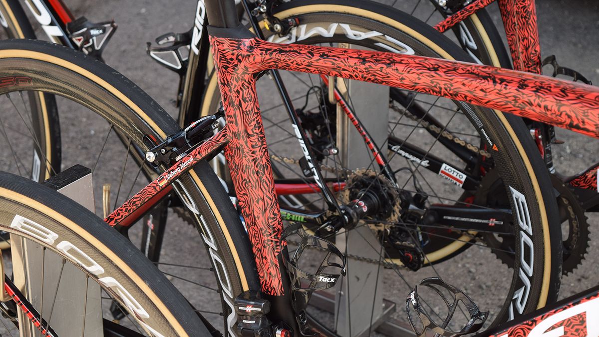 A closer look at the seat cluster of the frame