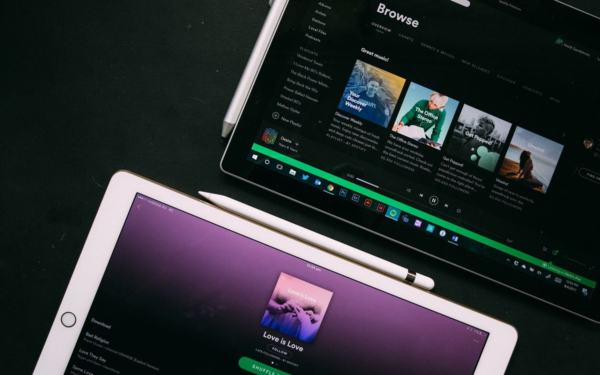 Spotify sur tablette