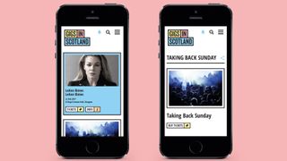 Gigs in Scotland benefitted from Halo’s user-friendly design, with the clean layout allowing music lovers to easily find the information they need
