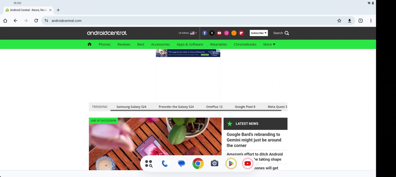 Taskbar in Android 14 QPR2