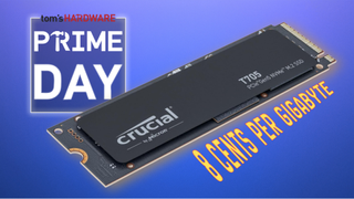 Crucial T705 2TB Gen5 SSD on sale on Amazon Prime Big Deals Day