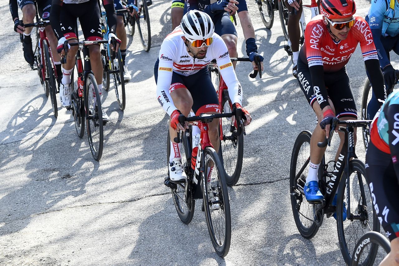 Tirreno Adriatico 2022 - 57th Edition - 6th stage Apecchio - Carpegna 215 km - 12/03/2022 - Dario Cataldo (ITA - Trek - Segafredo) - photo Tommaso Pelagalli/SprintCyclingAgency&Acirc;&copy;2022