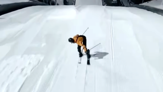 Norwegian breaks world record for highest speed skiing backwards