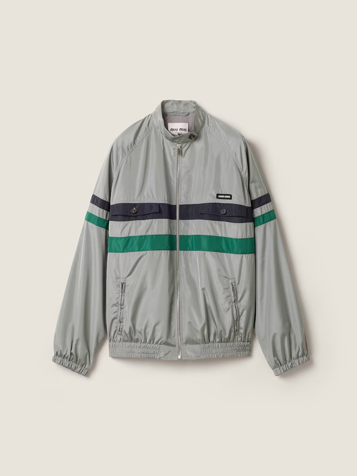 Technical Silk Blouson Jacket