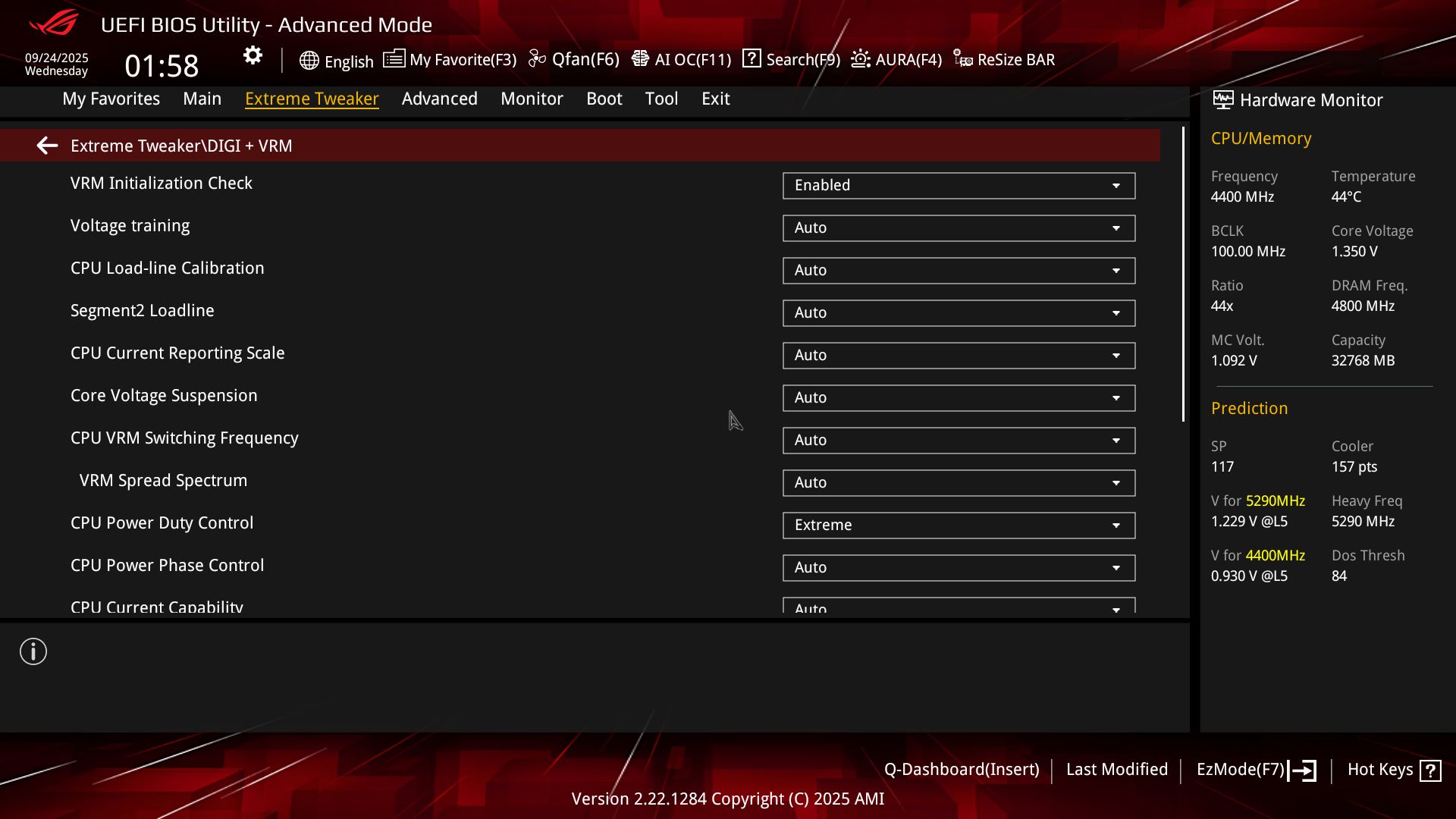 Asus ROG Crosshair X870E Extreme - BIOS Images