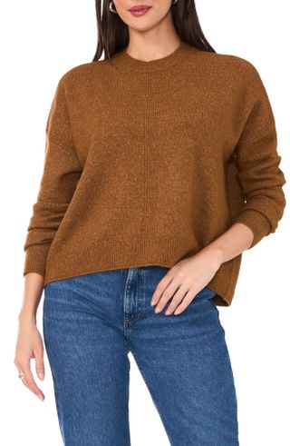 Vince Camuto, Cropped Crewneck Sweater