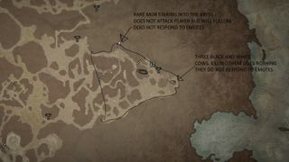Cow shaped area on map in Diablo 4