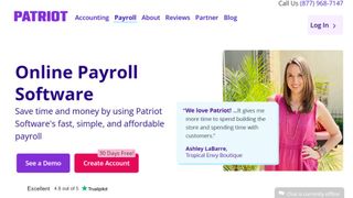 Patriot website screenshot