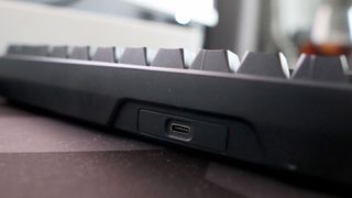 GAMAKAY x NaughShark NS68 gaming keyboard on a desk.