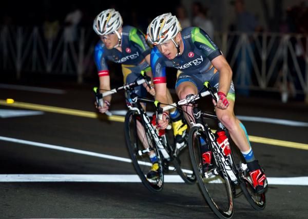 Team Exergy with a couple of riders away