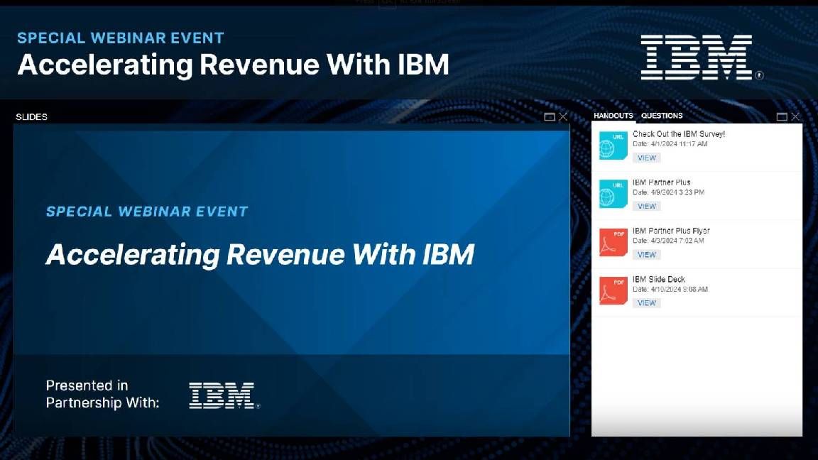 Accelerating revenue with IBM