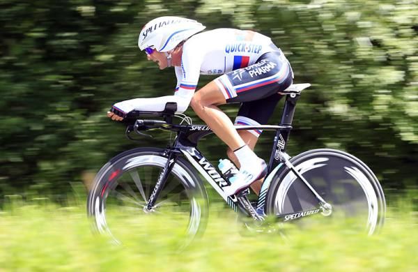 Slovakian time trial champion Peter Velits (Omega Pharma-QuickStep) finished in 7th place.