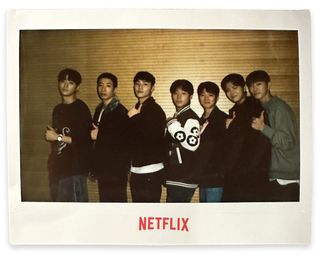 A Polaroid of the cast of 'Weak Hero Class 2.'