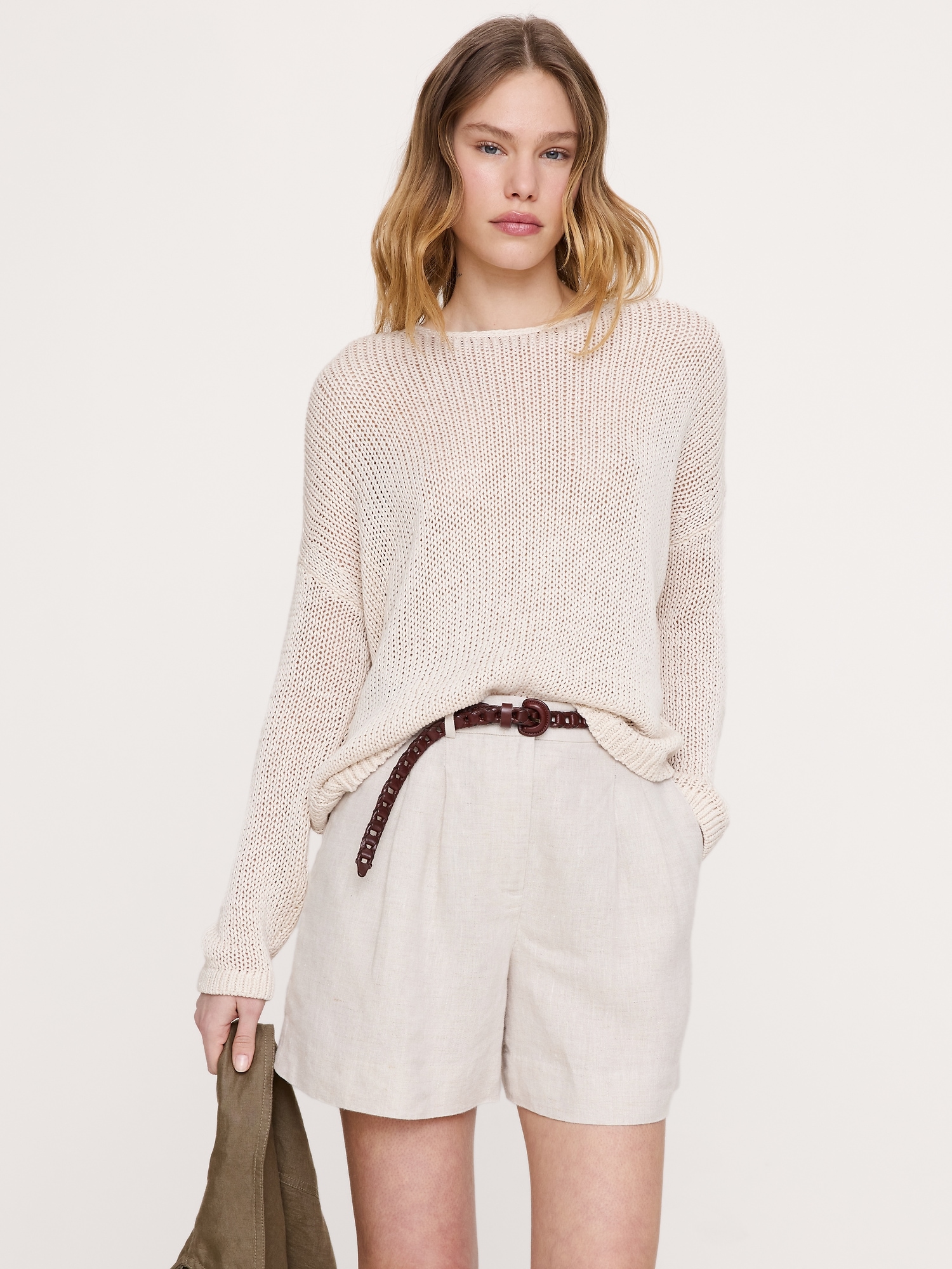 Coastal Cotton Boat-Neck Sweater