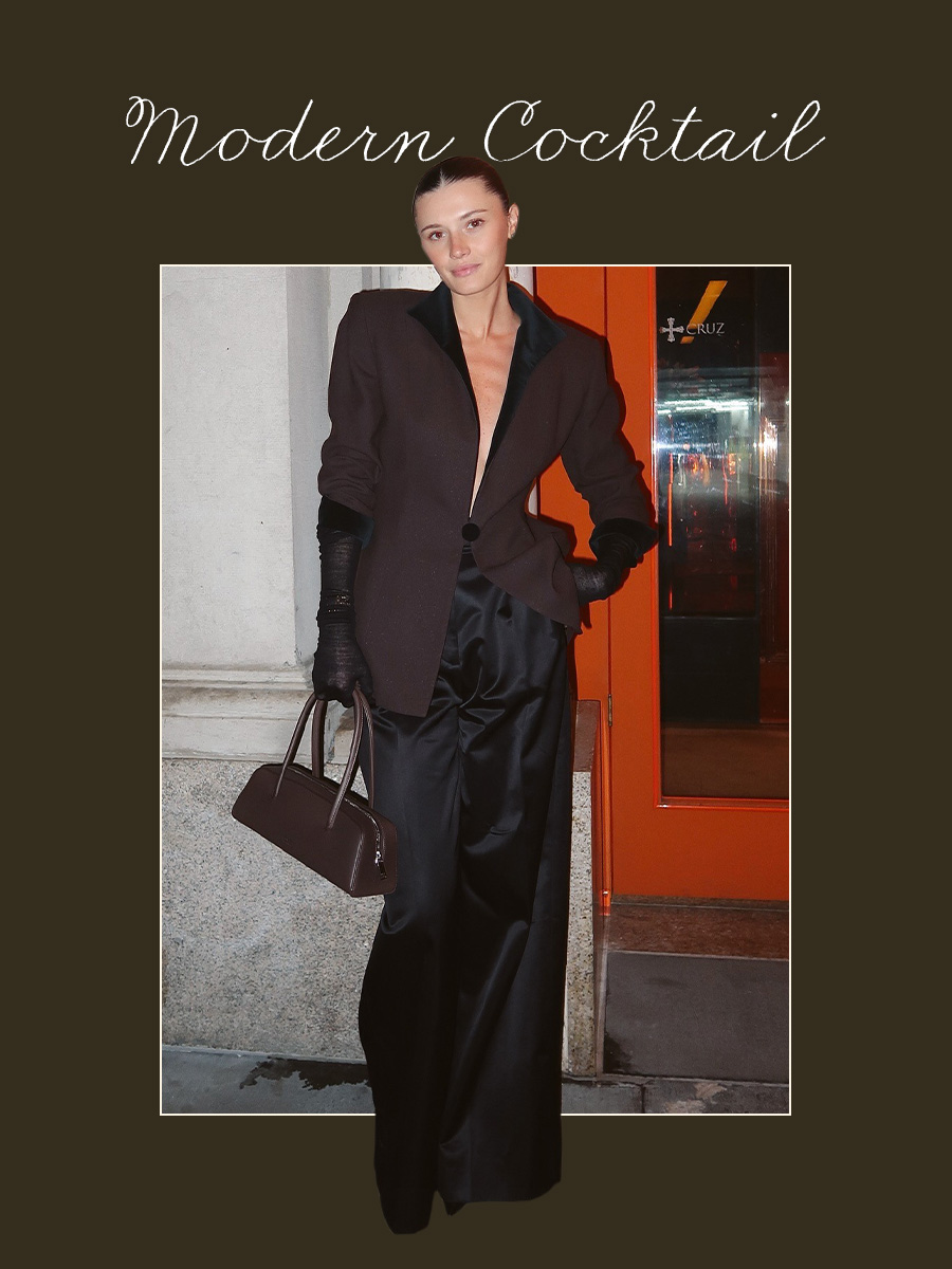 Modern cocktail fall wedding dress code outfit