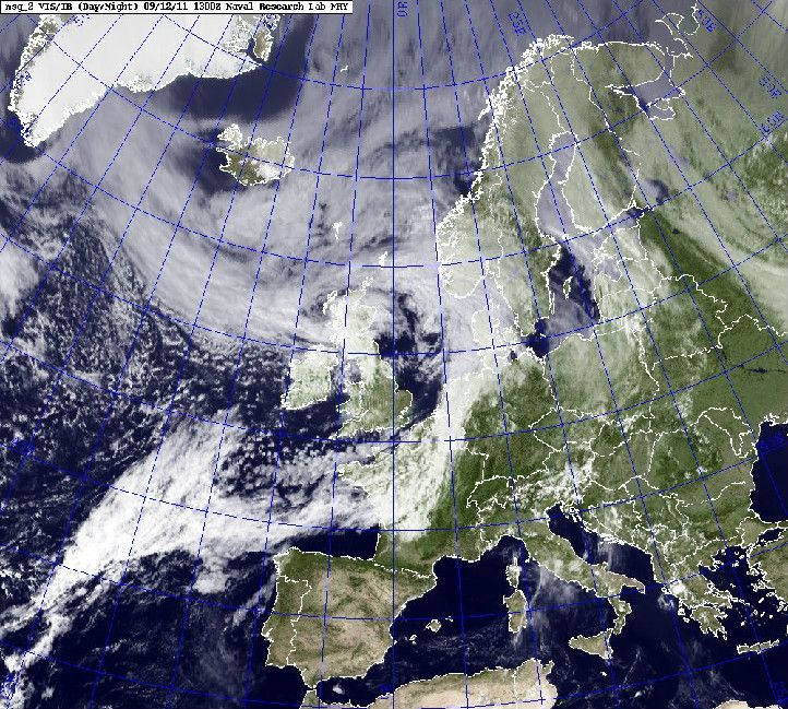 Katia moves toward Britain as a post-tropical storm on Sept. 12.