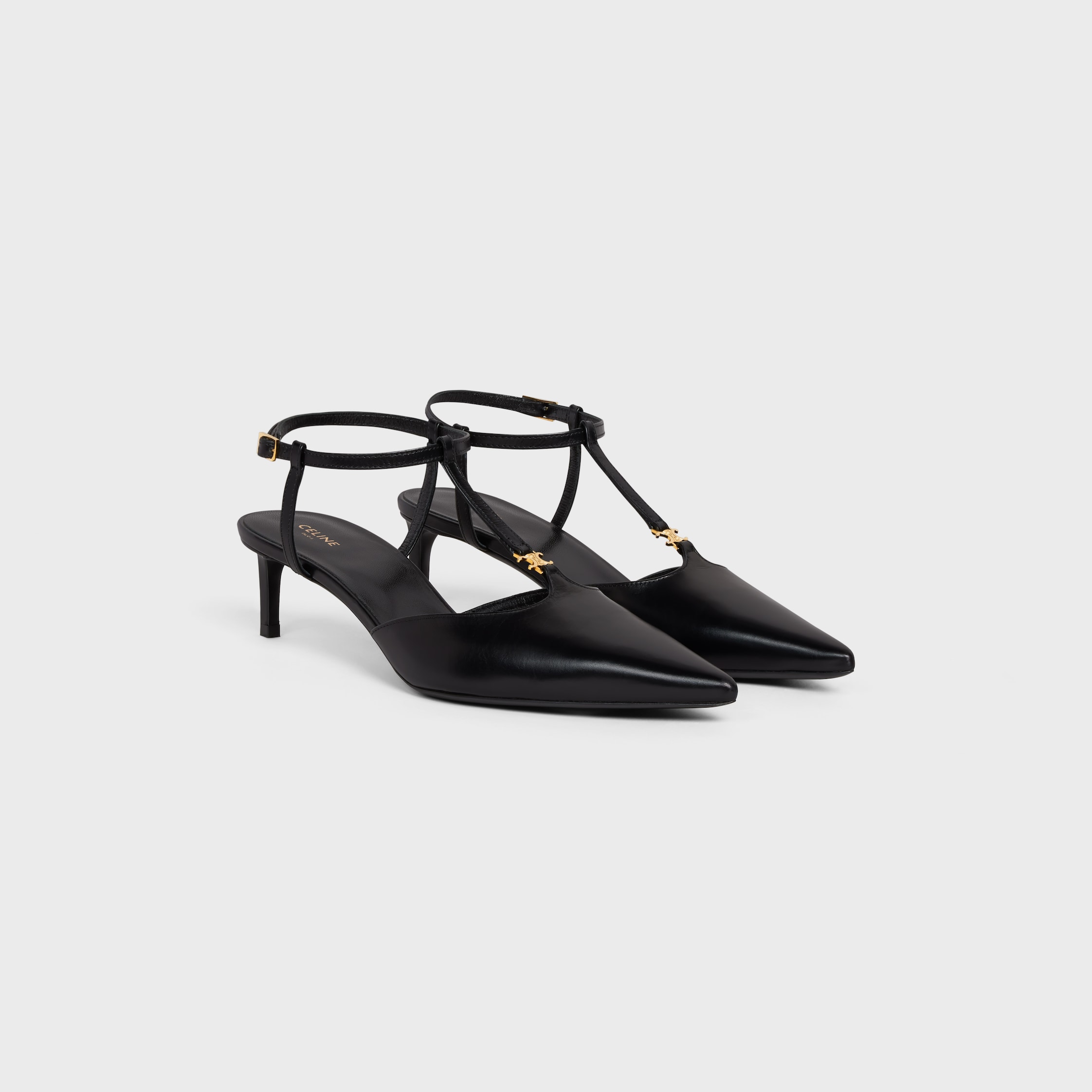 Celine Kitten T-Bar Strap Pump in Calfskin