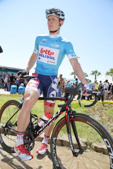 Tour of Turkey GC leader Andre Greipel at the start of stage 3.