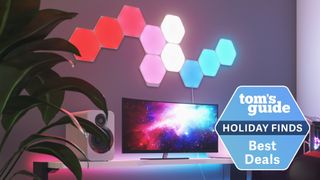 Nanoleaf Shapes on wall