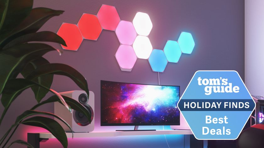 Nanoleaf Shapes on wall