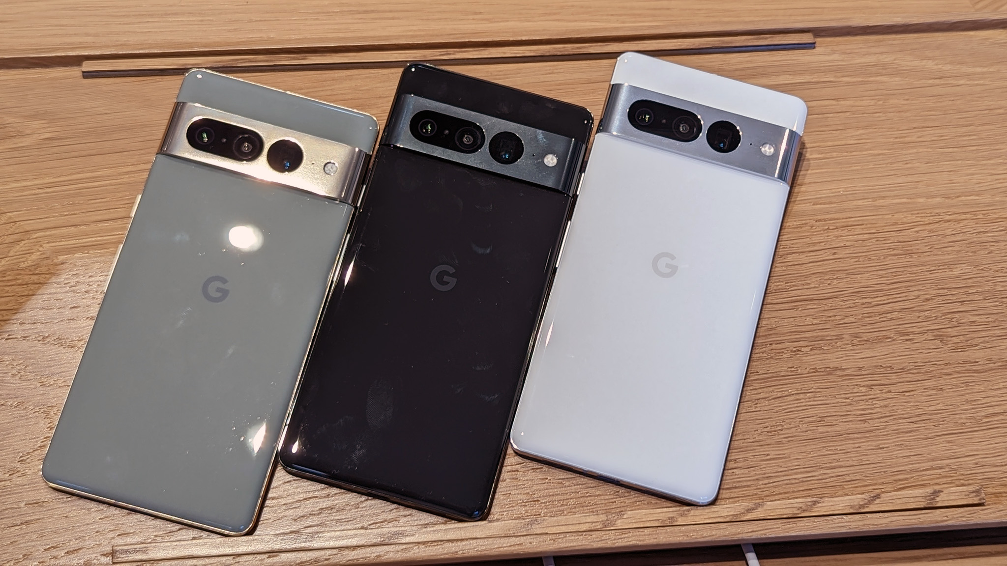 Taking a look at the Google Pixel 7 Pro at Google's Fall 2022 event