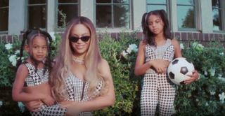 Beyoncé shows off her daughters Blue and Rumi in rare video appearance