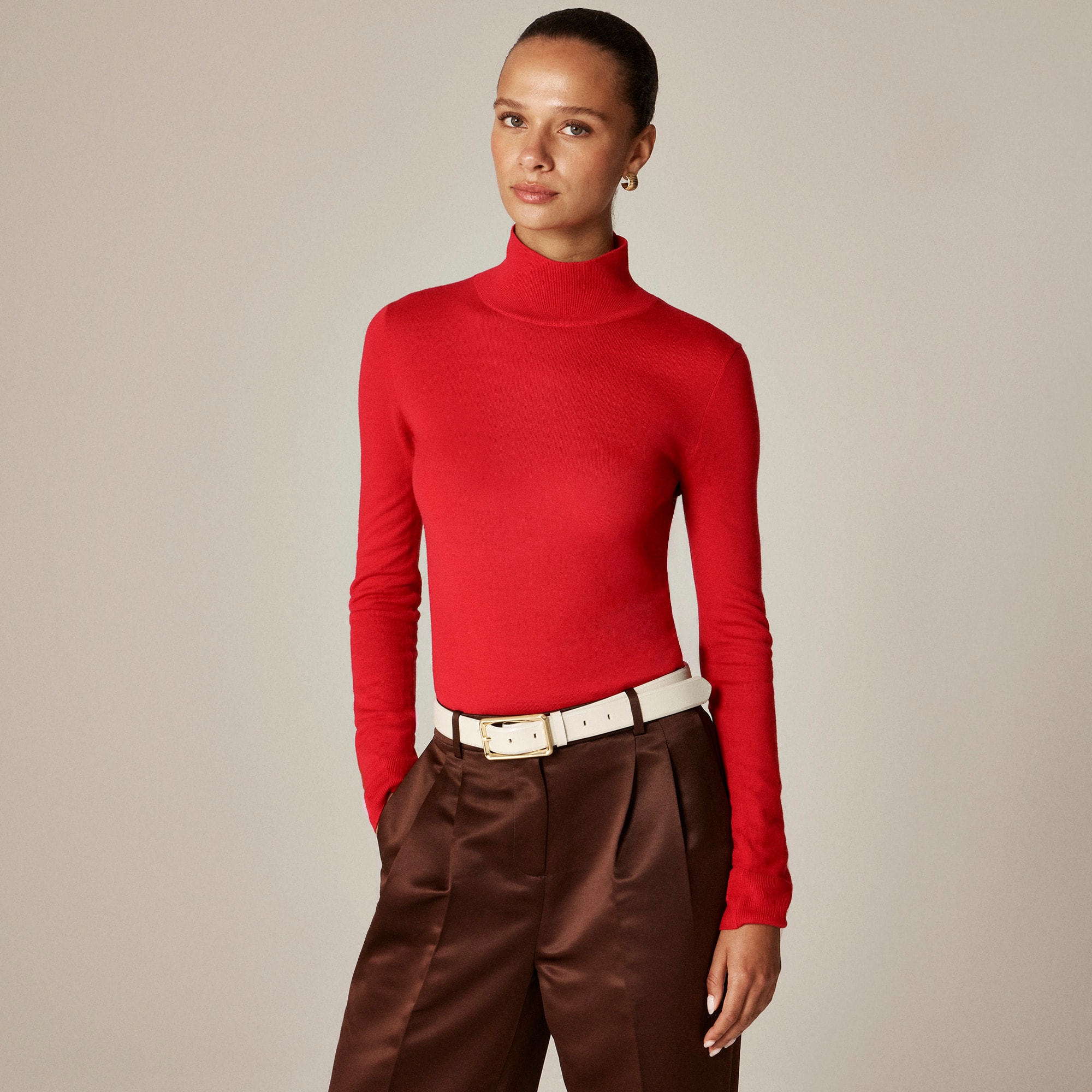 Carolyn Turtleneck Sweater in Merino Wool