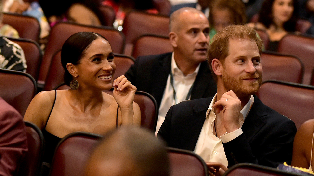 Meghan, Duchess of Sussex and Prince Harry, Duke of Sussex attends the Premiere of “Bob Marley: One Love” at the Carib 5 Theatre on January 23, 2024 in Kingston, Jamaica.