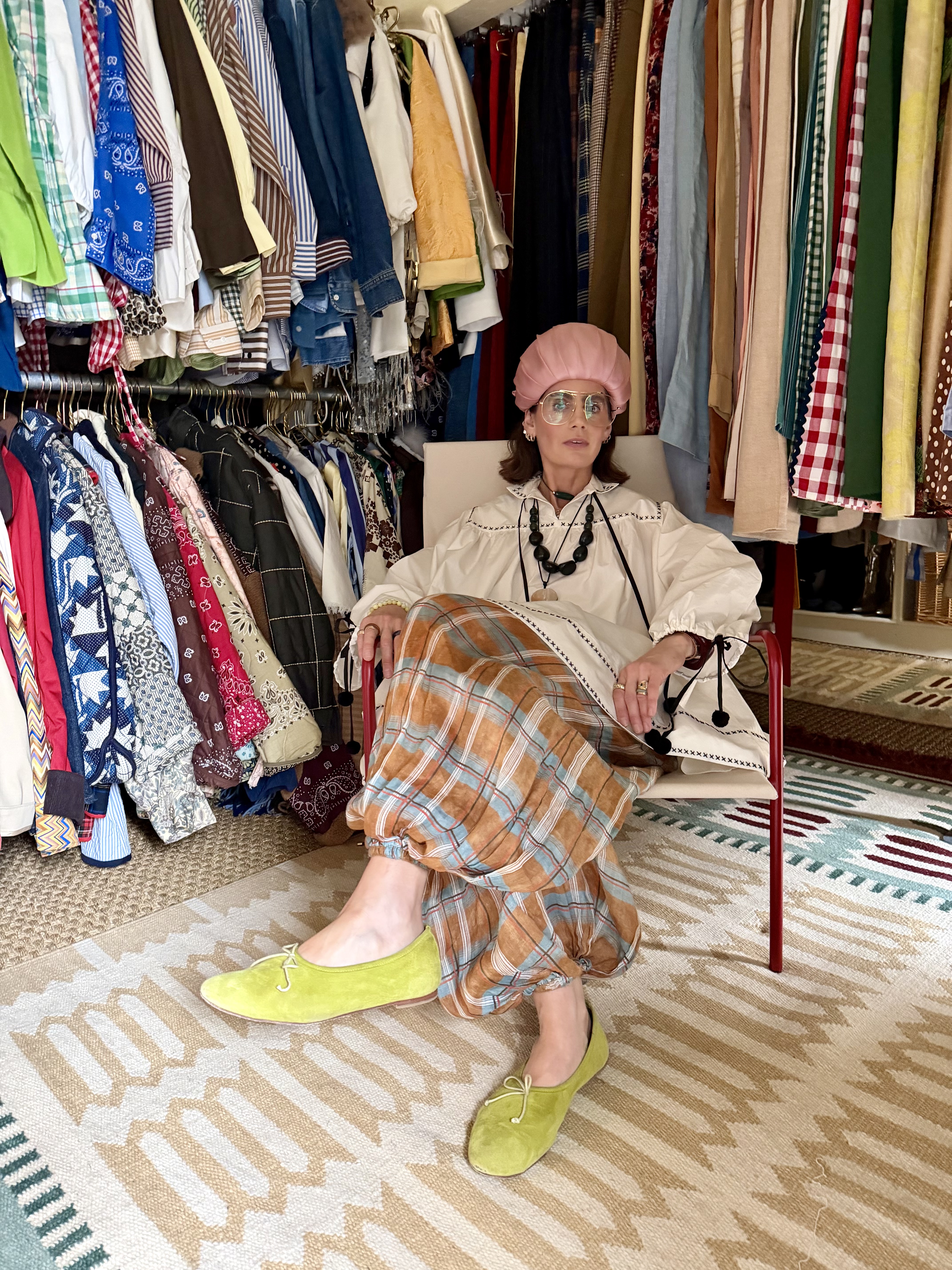 Images of Sarah Corbett-Winder in her bright and colourful country home
