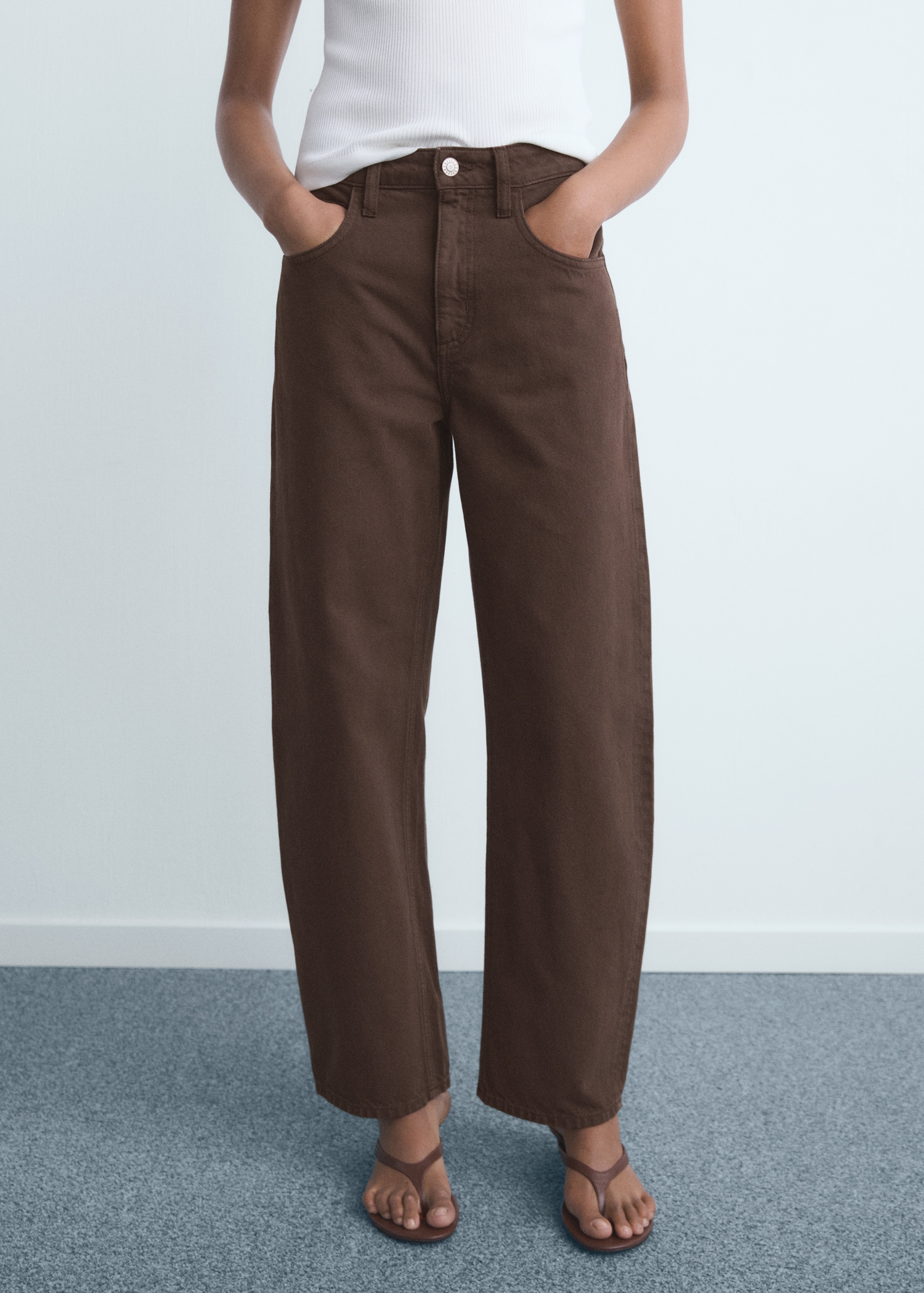High-Rise Balloon Jeans - Women | Mango Usa