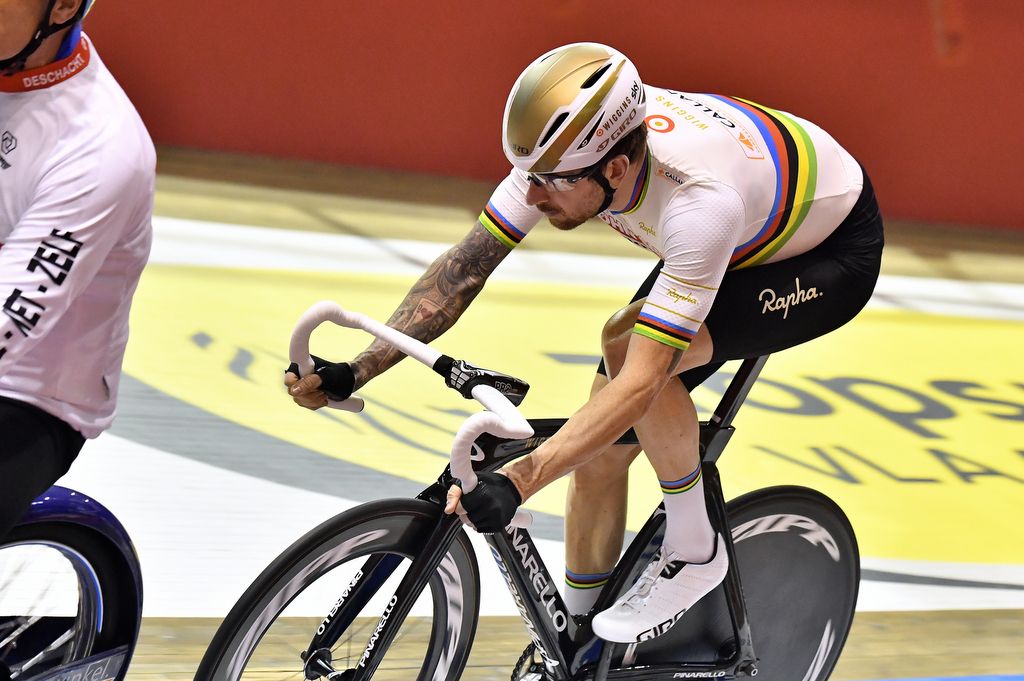 Bradley Wiggins on the track