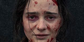The Nightingale Aisling Franciosi with a face messed with blood and tears