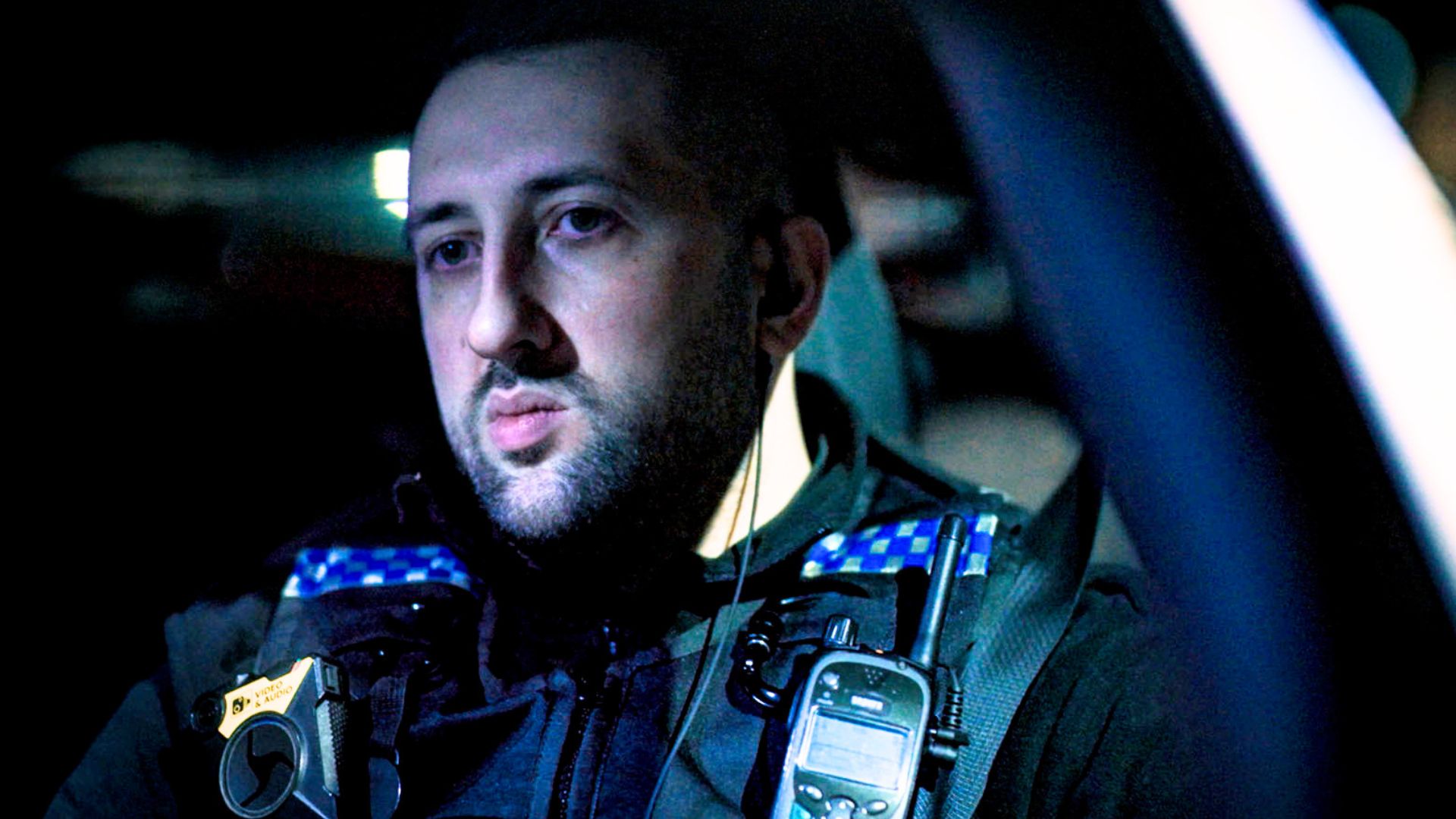 PC Ryan Kozinski on patrol